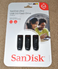 3 Pack SanDisk 64gb USB 3.0 Flash Drive 192Gb Total Brand New in Retail Package picture