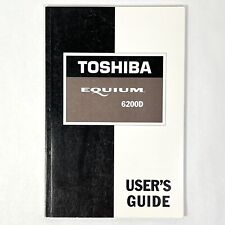 Vintage Toshiba EQUIUM 6200D desktop computer USER'S GUIDE MANUAL instructions picture
