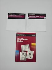 Vintage Springboard Certificate Maker Software Commodore 64/128 1986 Disk Home picture