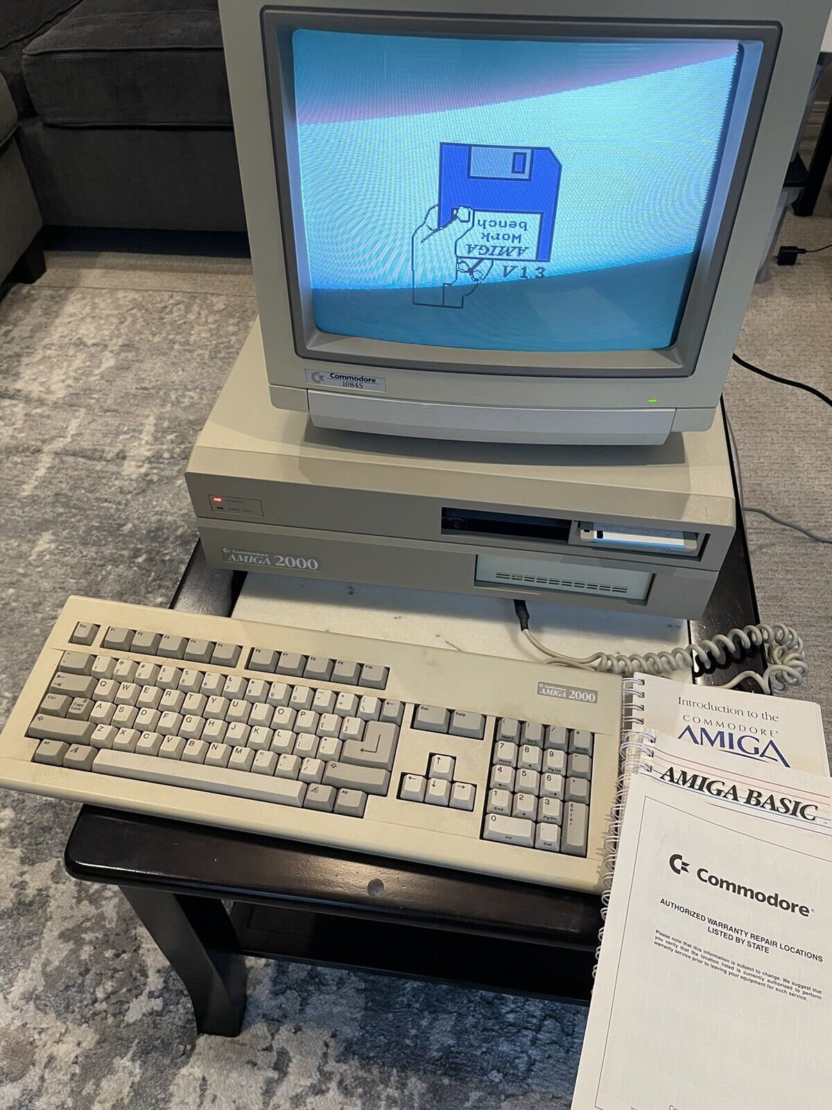 Commodore Amiga 2000 Computer + Keyboard + Kitchen Sync + Memory Expansion+MORE
