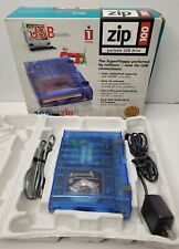Vintage iOmega Zip 100 Portable Drive Original Box USB and Power Cord UNTESTED  picture