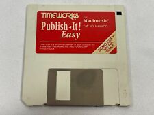 Vintage 1990 TimeWorks Publish It Easy Apple Macintosh 3.5