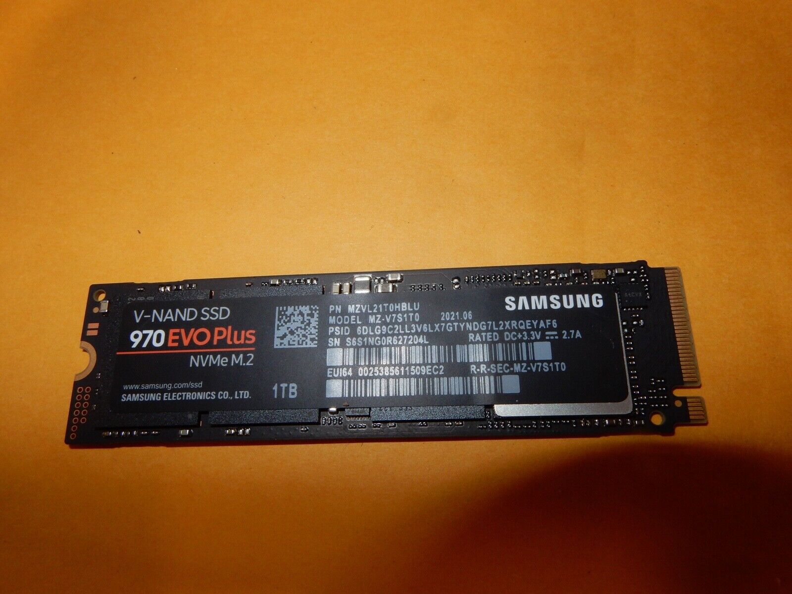 Samsung 970 EVO Plus 1TB, Internal, M.2 Solid State Drive  #R439