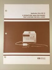 Vintage 1982 HEWLETT-PACKARD A Signature Analysis Based Test System ECL LOGIC picture