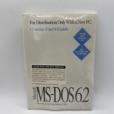 Vintage Microsoft MS-DOS 6.2 Concise User’s Guide 3.5