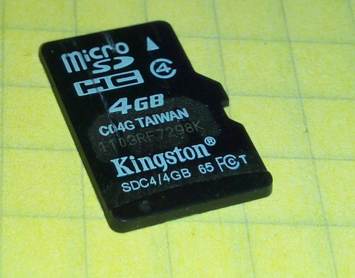 Kingston SDC4/4GB 4GB SDHC Micro SD Memory Card