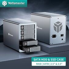 Yottamaster 5 Bay Type C Type B Hard Drive Enclosure RAID For 2.5