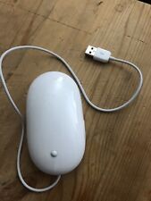 Vintage White Apple MAC A1152 Mighty Mouse Optical Mouse USB Wired New picture