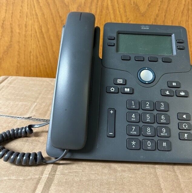 Used Cisco 6851 CP-6851-3PCC-K9= IP Phone - Corded Charcoal 4 x Total Line VoIP