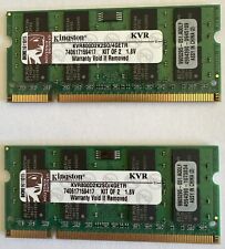 KINGSTON KVR800D2K2SO/4GETR 4GB (2X2GB) DDR2-800Mhz PC2-6400 SODIMM Laptop RAM picture
