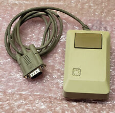 Vintage Apple M0100 mouse, DB9 cable, for Macintosh 128/512/Plus or Apple IIc picture