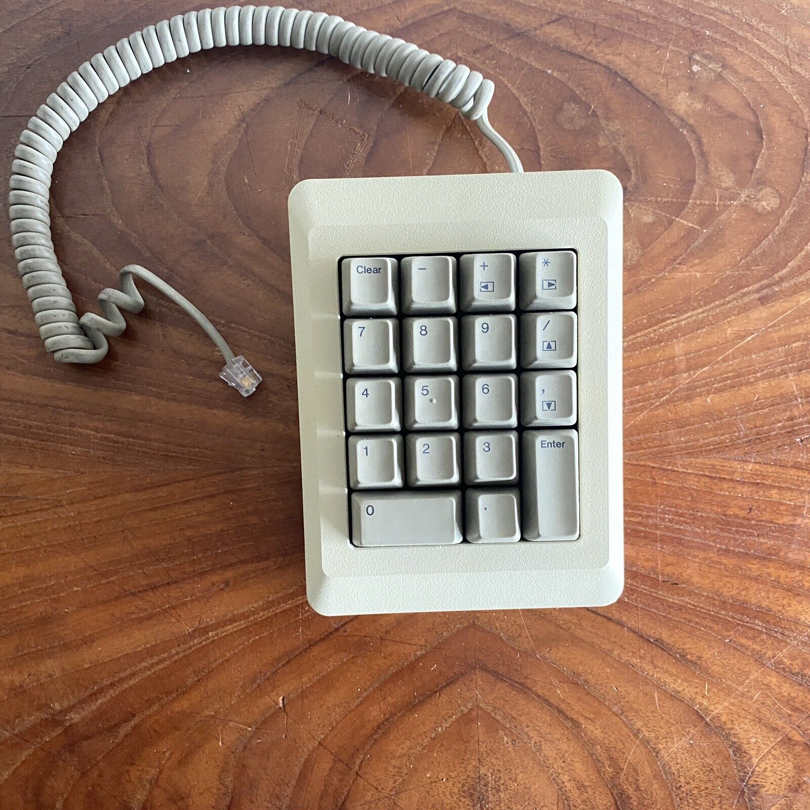 Vintage Apple M0120 Numeric Keypad + Cord Macintosh 1MB 512k 128k UNTESTED