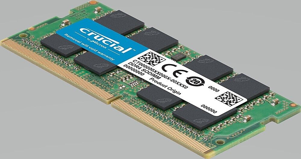 Crucial - 32GB (2PK 16GB) 3200MHz speed PC4-25600 DDR4 SODIMM Laptop Memory K...