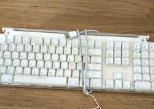 Vintage Apple Pro Keyboard M7803 USB Wired Clear White TESTED  picture