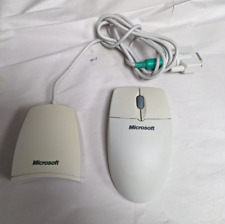 Vintage Microsoft Cordless Wheel Mouse Serial Ps2 with Wireless Digital Receiver picture