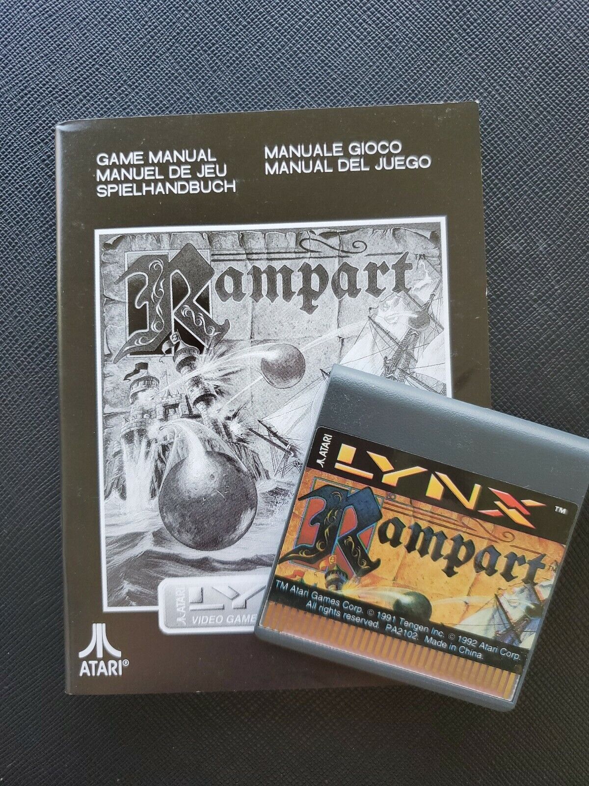 RAMPART Atari Lynx NEW CARTRIDGE AND MANUAL NO BOX