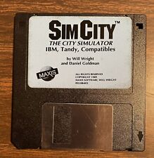 Vintage 1989 Sim City - The City Simulator - For IBM Tandy - 3.5