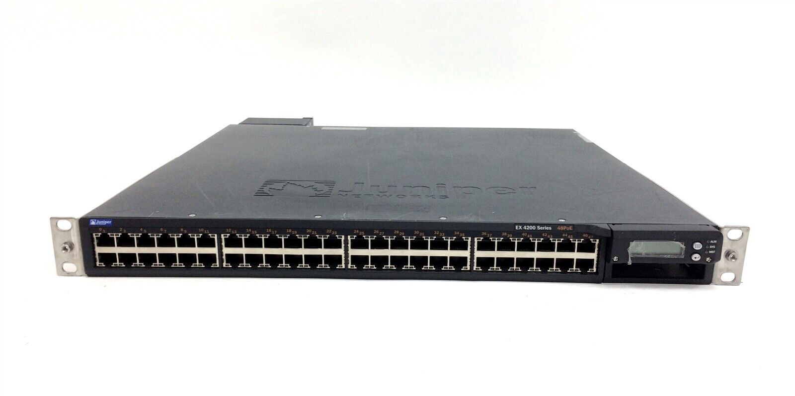Juniper Networks EX4200-48P 48 Port Gigabit Ethernet PoE Switch (1x) PSU w/ Ears