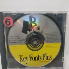 Vintage 1994 'Key Fonts Plus' CD-ROM Windows Fonts Softkey Multimedia picture