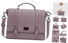  Women's 17 Inch Laptop Briefcase, Vintage Purple Saffiano 17.3-inch A-purple picture