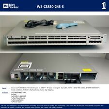 Cisco WS-C3850-24S-S 24 Port IP Base Switch - W/ 10G - Same Day Shipping picture