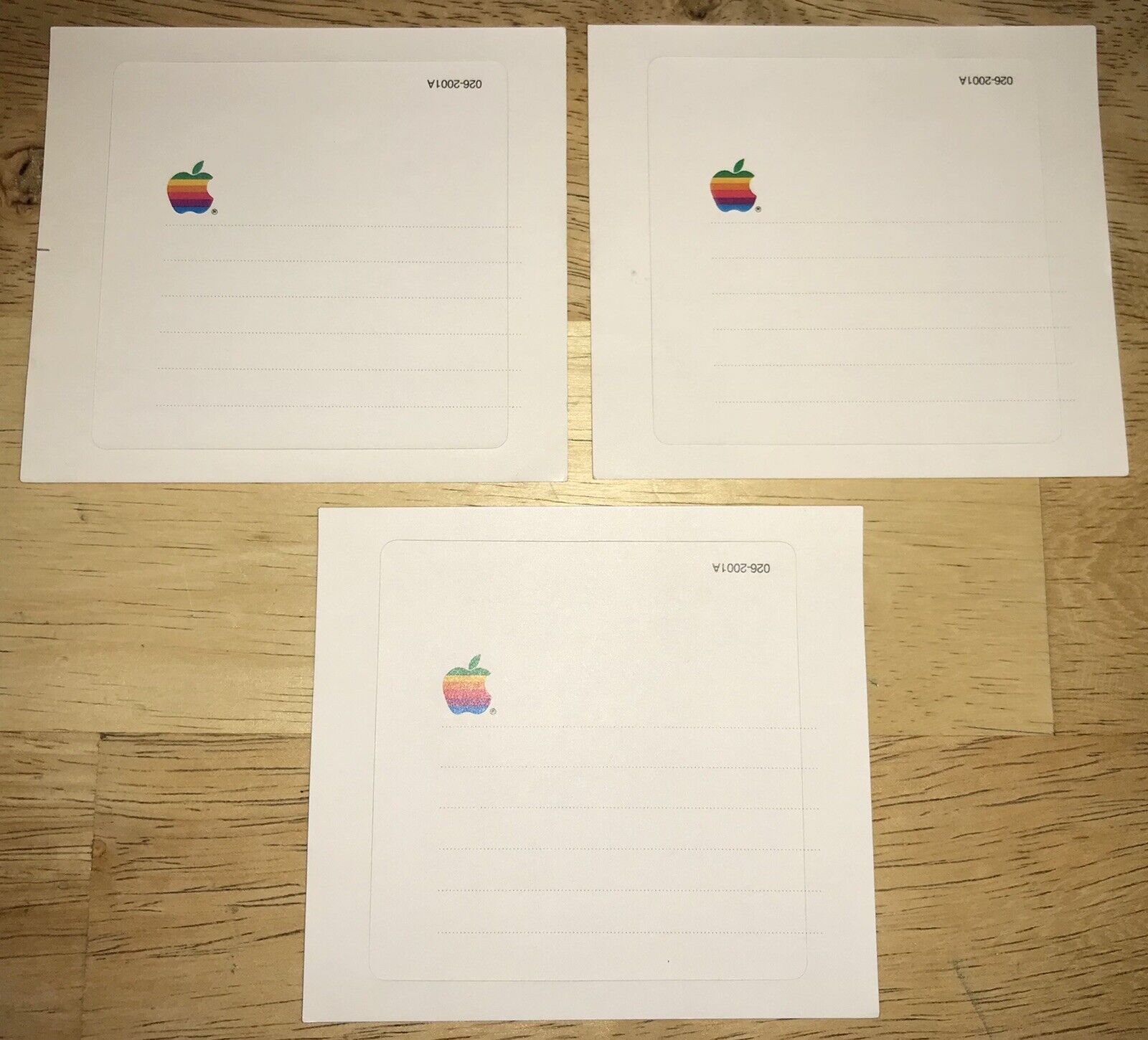 1984 Macintosh Original Blank White Apple 400K Disk LABELS 128K M0001 Mac Unused