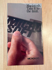 Vintage Microsoft sales brochure for Macintosh software– precursor to MS Office? picture