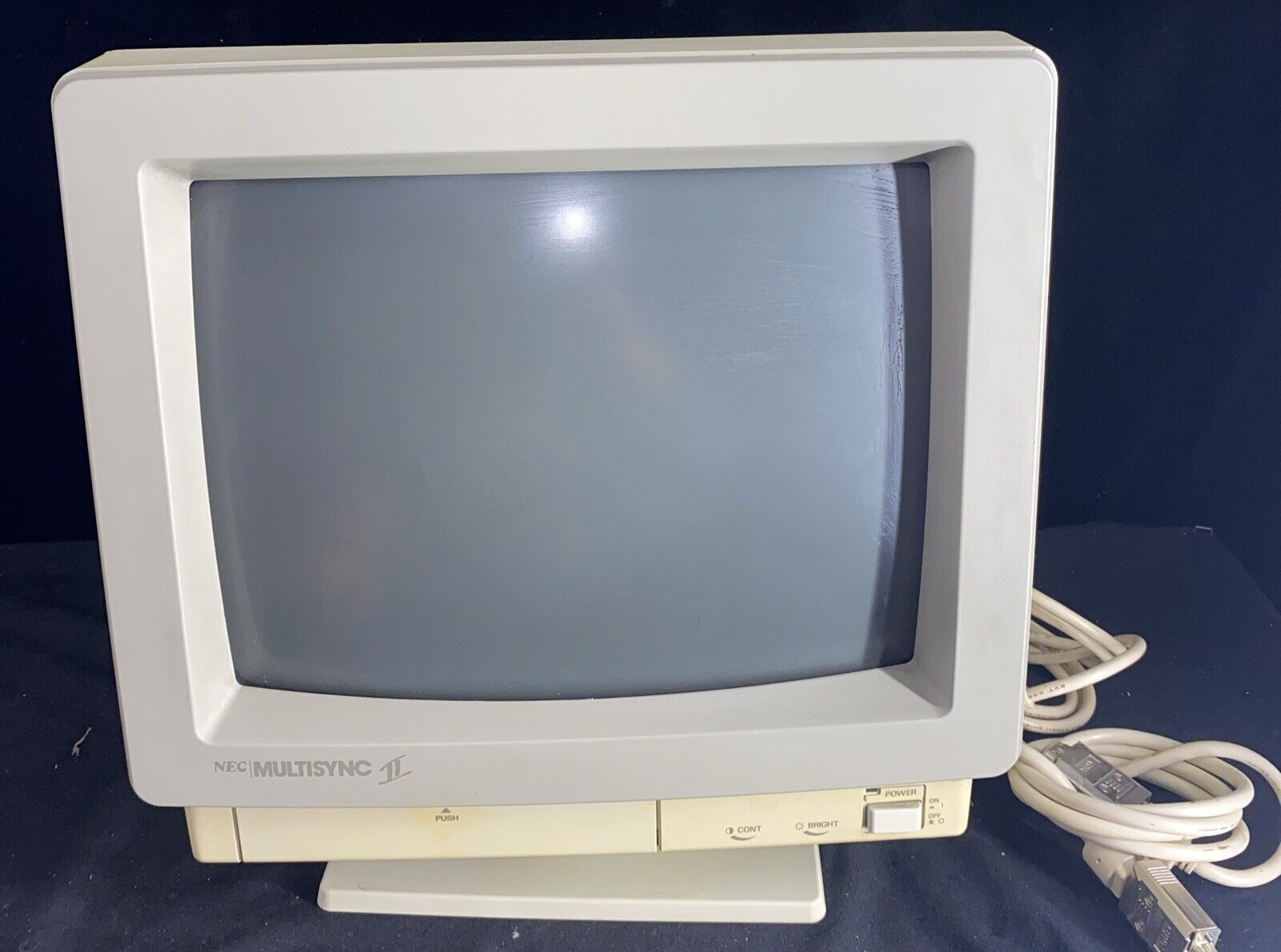 NEC Multisync II CRT 1987 Model JC 1402  CRT Monitor Vintage Gaming  Working