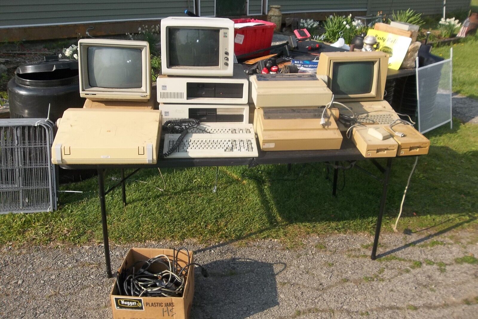 Vintage IBM and Apple Computer lot PICK UP ONLY
