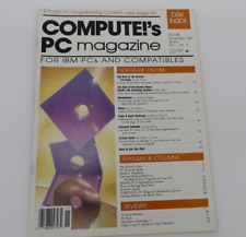 COMPUTE'S PC Magazine NOV 1987 Issue 2 Vol 1 No 2 Vintage Computer Magazine picture