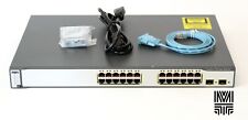 Cisco WS-C3750-24PS-E 24 Port 10/100 PoE + 2 SFP Ports Ethernet Network Switch picture