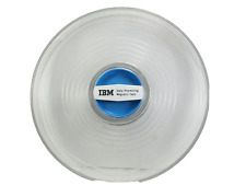 Vintage  IBM plastic Data Processing Magnetic tape Reel 2 piece  Case 10 1/2