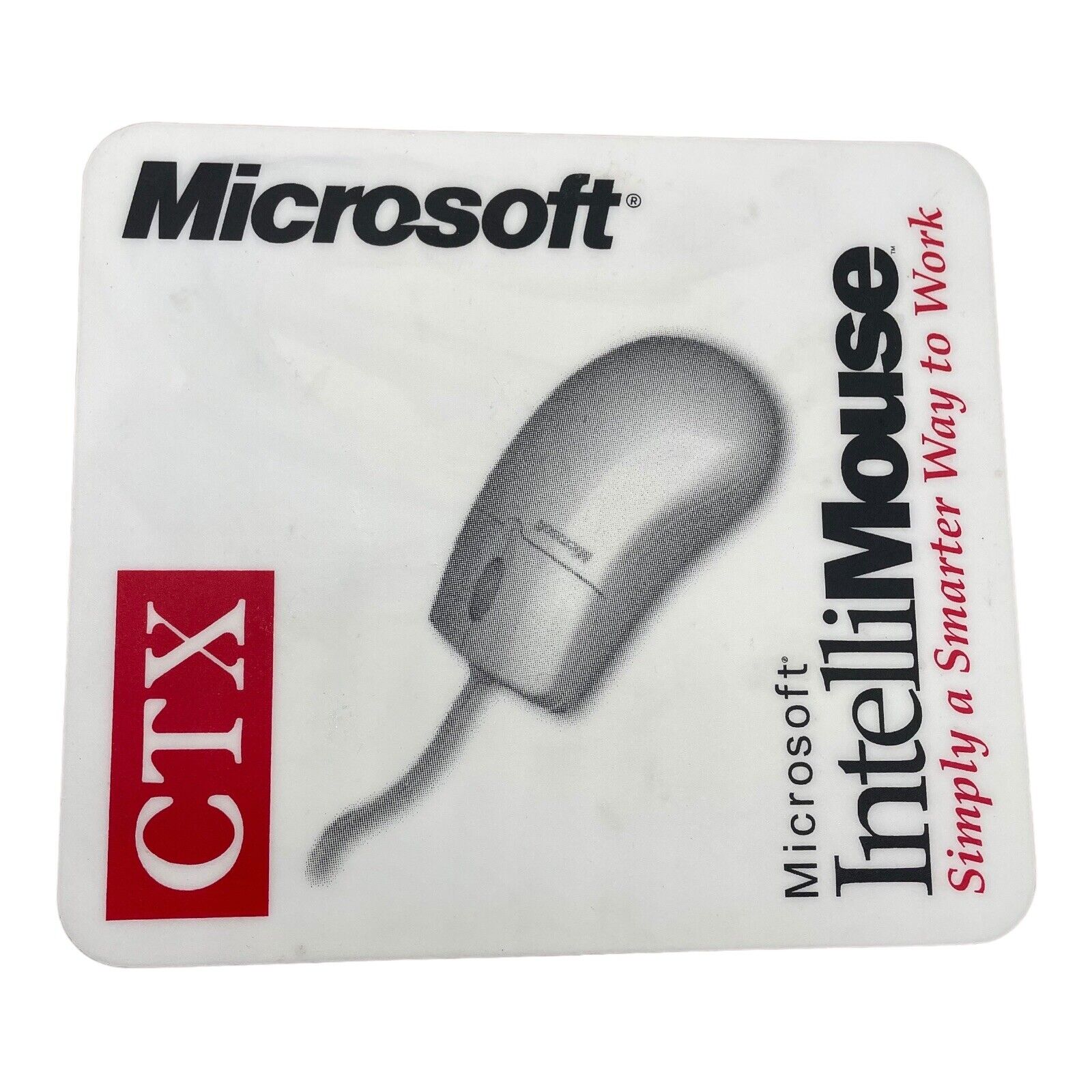Vintage  Microsoft Intellimouse CTX Optical Mouse Pad Rare