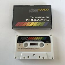 Atari 400 800 XE XT An Invitation To Programming Cassette Tape CX4101  picture