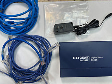 Netgear Business 8-Port Desktop Switch Gigabit Ethernet 7 patch cables #GS108 picture