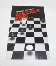 Personal Software Checker King for Apple II II+ USER GUIDE Manual Vintage 1980 picture