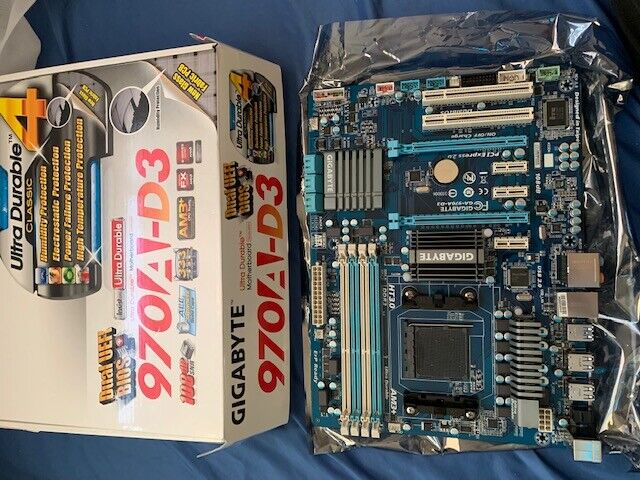 Gigabyte AMD 970 Motherboard 970A-D3 GREAT CONDITION 15 DAYS WARRANTY