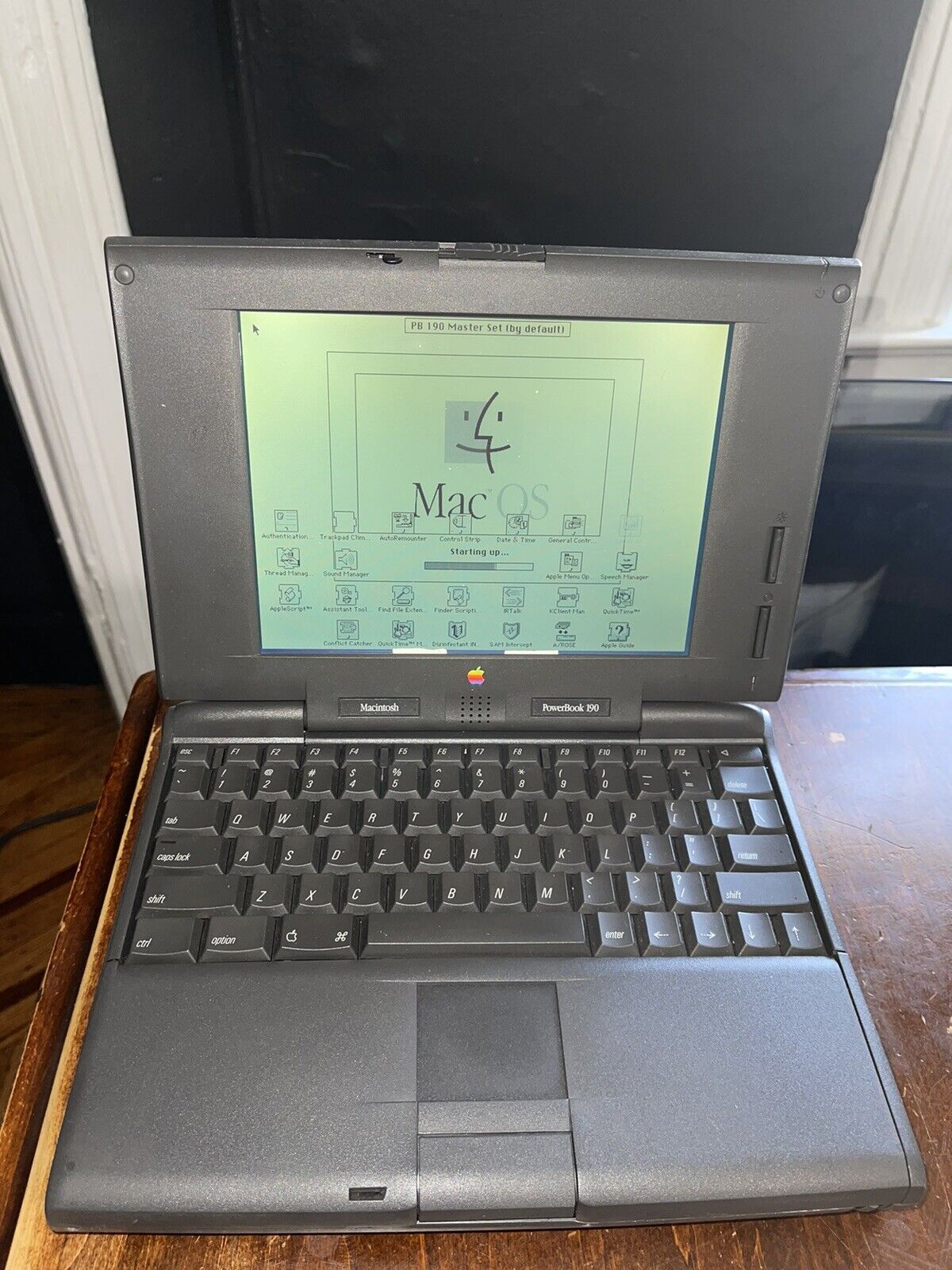 vintage Macintosh Powerbook 190 portable laptop