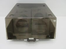 Vintage Double-Row Floppy Disk 3.5 Tray Holder Storage Box With Dividers picture