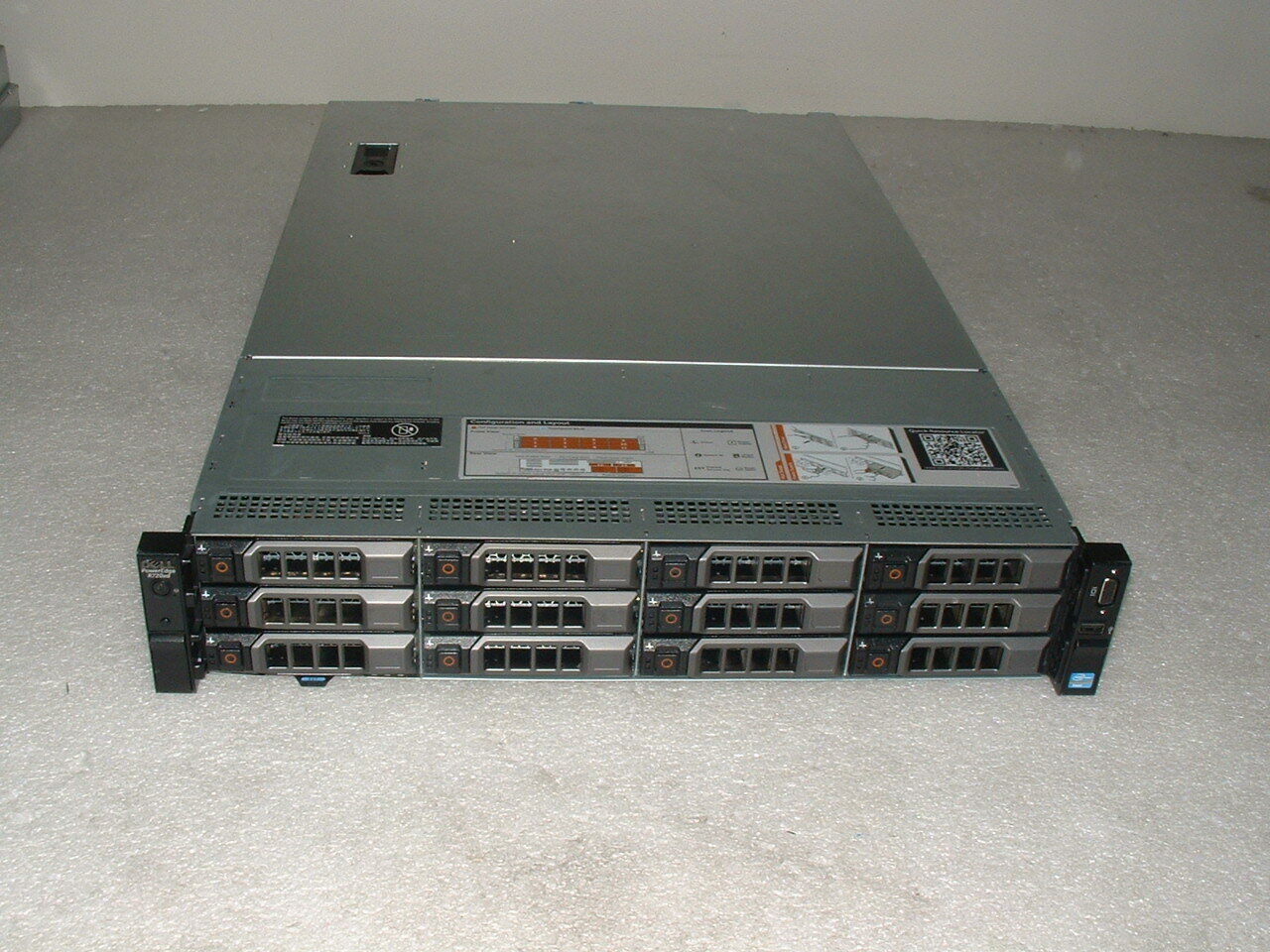 Dell PowerEdge R720xd Server 2x E5-2640 2.5Ghz 12-Cores  32gb  H710  14x Trays