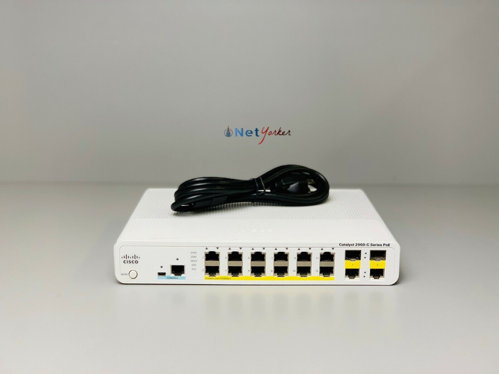 Cisco WS-C2960C-12PC-L 12 Port PoE Compact Switch - SAME DAY SHIPPING 