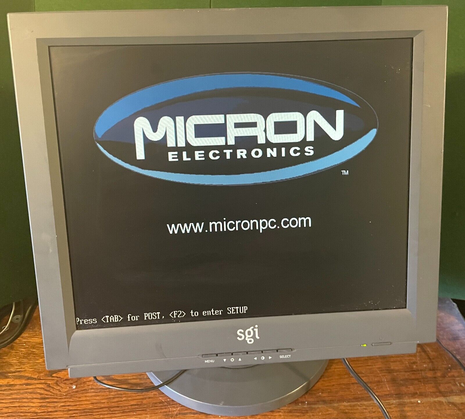 Vintage SGI Silicon Graphics F180 Flat Panel Display Monitor CMN014/061-0053-001