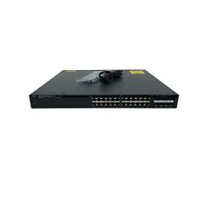 Cisco WS-C3650-24PS-E 24-Port PoE+ Gigabit Switch with Racks 90 Day Warranty picture