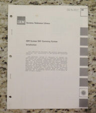 Vintage IBM System/360 Operating System Introduction Revision Dated Nov 1966 picture