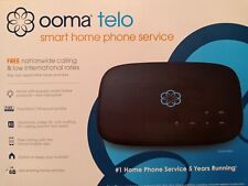 Ooma Telo Free Home Phone Service VoIP Phone - Black (OOMATELO2). Brand New picture