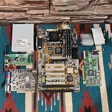 Vintage ASUS P5A Socket 7 Retro Motherboard w/ K6-III/450 384MB Floppy Sound GPU picture