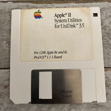 Vintage Apple Mac 11 System Utilities For Unidisk 3.5 ProDos 1985  690-5072-A picture
