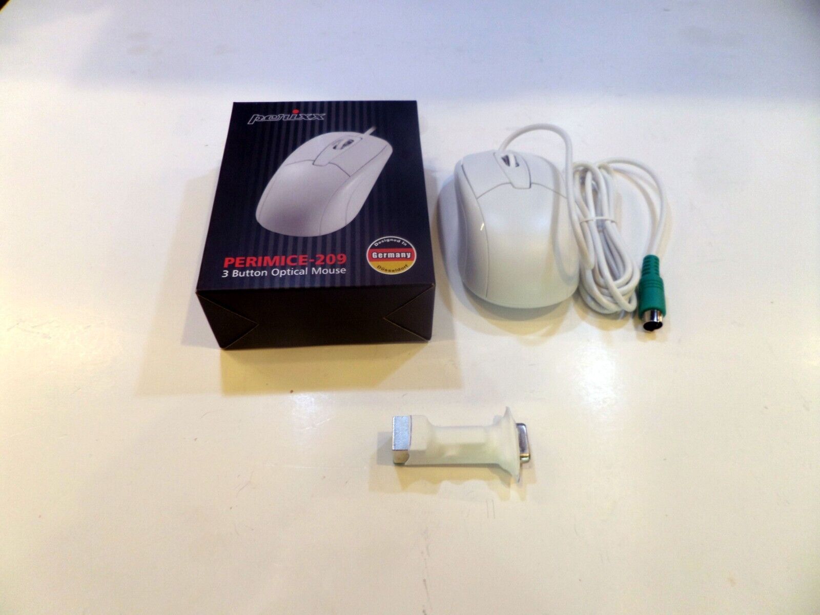 Commodore Amiga Compatible Mouse and Adapter - New, US seller