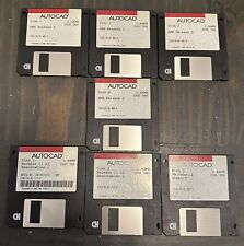 VINTAGE AUTOCAD RELEASE 11 DOS 386, 1.44MB SOFTWARE Floppy Disk by Autodesk Inc. picture