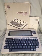 Vintage Radio Shack Tandy TRS-80 model 100 Portable Computer + Case Manual Works picture
